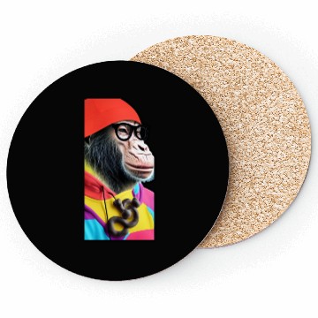 Discover MONKEY Sticker Coasters