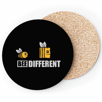 Discover bee different saying quote Coasters