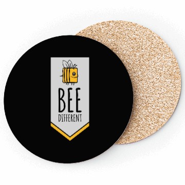 Discover bee different saying quote Coasters