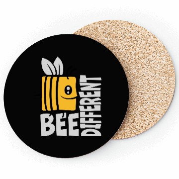 Discover bee different saying quote Coasters