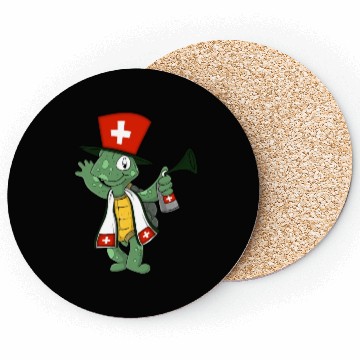 Discover Swiss Fan Turtle Coasters