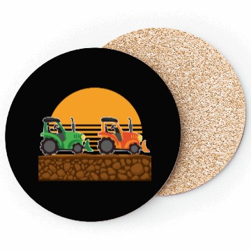 Discover Kids Tractor Lover Farm Vehicles Coasters