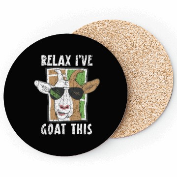Discover Relax I've Goat This Goat Whisperer Farm Animal Coasters