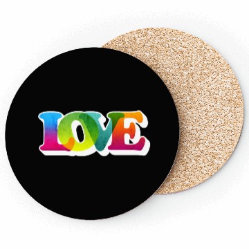 Discover COLORFUL LOVE LETTERS Coasters