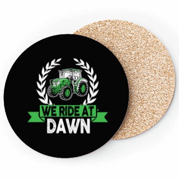Discover We Ride At Dawn Dad Lawn Mower Make Laugh Day Yard Coasters