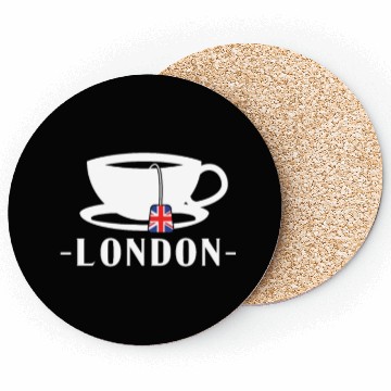 Discover London Tea Great Britain Flag Coasters