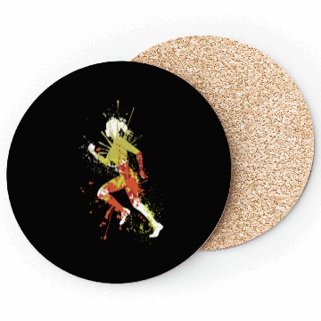 Discover Splash running jogging girl Coasters