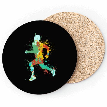 Discover Splash running jogging man Coasters