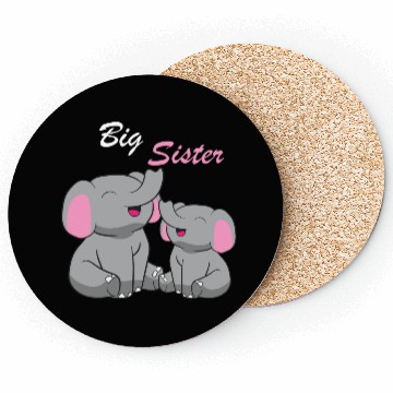 Discover Elephants - Big Sister Coasters