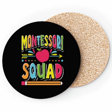 Discover Montessori Teacher Preschool Kindergarten Coasters