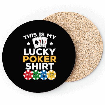 Discover Poker Player - This Is My Lucky Poker Coasters - Poke