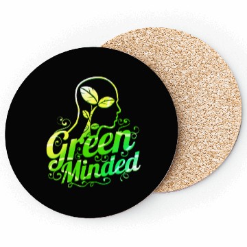 Discover Vegetarian Green Minded - Go vegan Coasters