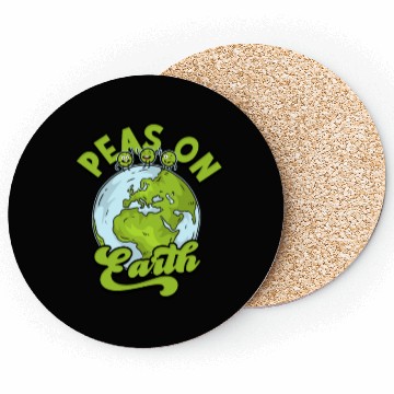 Discover Peas on Earth - environmentalist Coasters