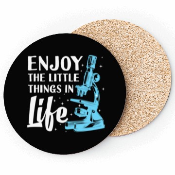 Discover Funny Microscope Art For Men Women Biology Nerd Coasters