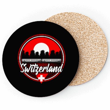 Discover Switzerland Mountains State Gift Idea Coasters