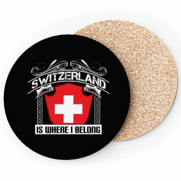 Discover Switzerland Alps State Gift Idea Coasters