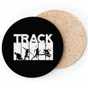 Discover Track And Field Runner Athelitcs Running Sport Run Coasters