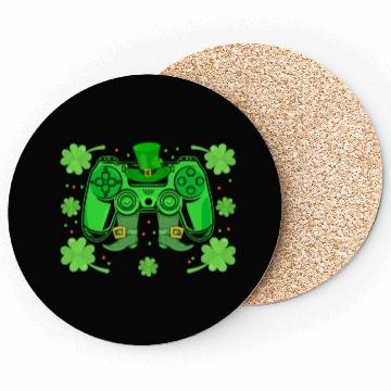 Discover Video Game Controller Irish Gamer Boys St Patricks Coasters