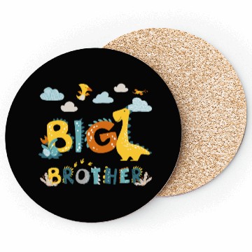 Discover Boys Big Brother Dino Lover Coasters