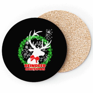Discover Reindeer Christmas Coasters