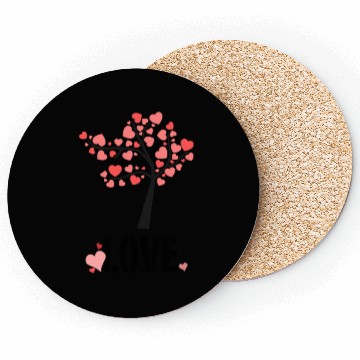 Discover Valentine's Love Tree! Coasters