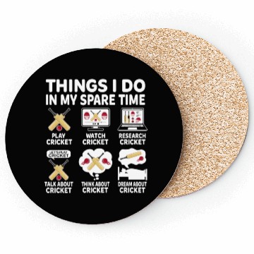 Discover Things I Do In My Spare Time Cricket Lover Coasters