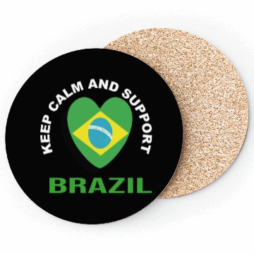 Discover Keep Calm And Support Brazil - Brazil Coasters