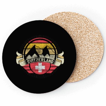 Discover Switzerland Neutrality Gift Idea Coasters
