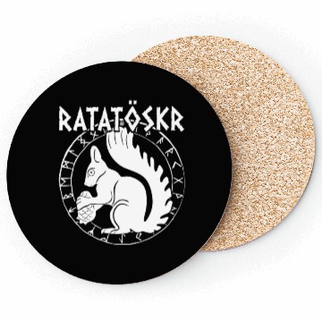 Discover Ratatoskr Norse Squirrel Viking Vikings Coasters