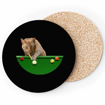 Discover 9 BALL POOL CAT Coasters