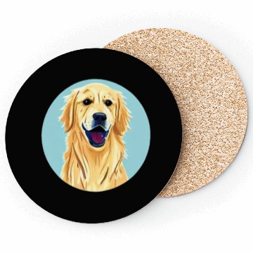 Discover Golden Retriever & Blue Sky Coasters