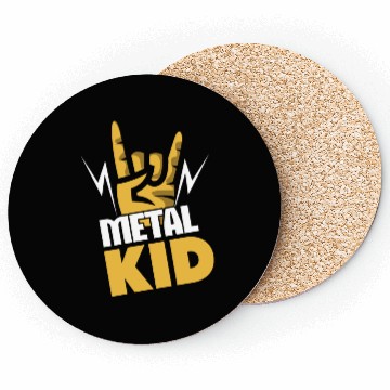 Discover Rock Sign Rocker Hand Metal Kid Metal Lover Coasters