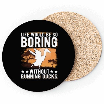 Discover Running Duck Gift Bottle Coasters