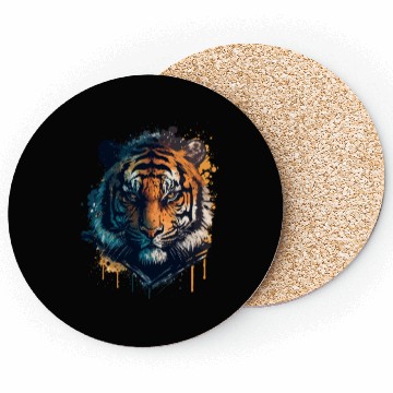 Discover Tiger for Animal Lovers Coasters