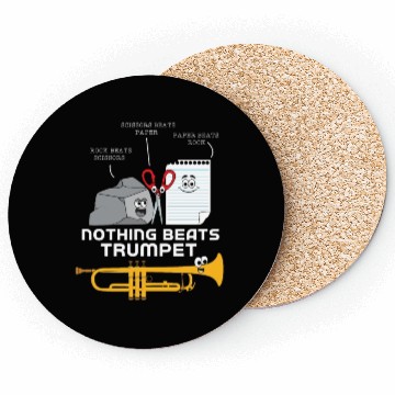 Discover Rock Paper Siccor Nothing Beats Trumpet Coasters