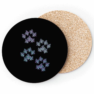 Discover Snowflake Paws (Pastel) Coasters
