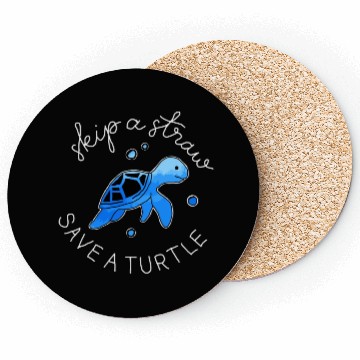 Discover Skip A Straw Save A Turtle Coasters