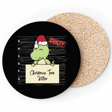 Discover Dinosaur christmas funny prison Coasters