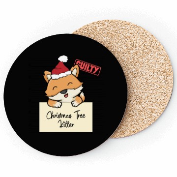 Discover Fox christmas funny prison Coasters