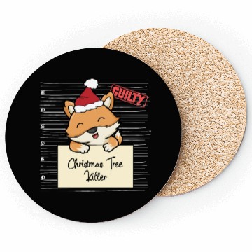 Discover Fox christmas funny prison Coasters