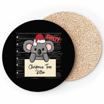 Discover Koala christmas funny prison Coasters