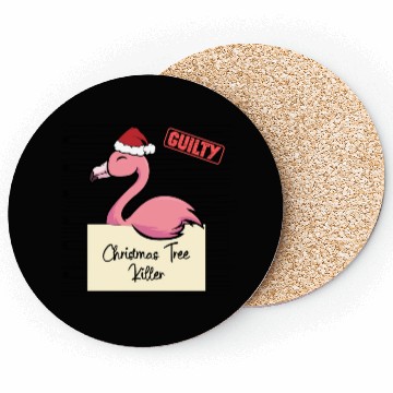 Discover Flamingo christmas funny prison Coasters