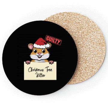 Discover Hamster christmas funny prison Coasters