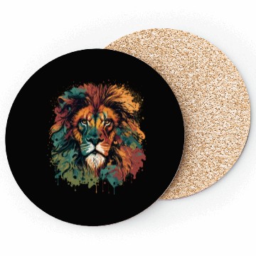 Discover Face of Lion Design Coasters