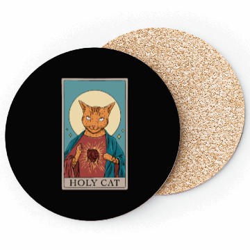 Discover Cat Tarot Design for a Cat Lady or Cat Mom Coasters