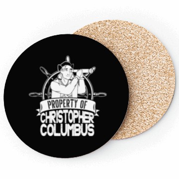 Discover Columbus Day 1492 Helm Telescope Coasters