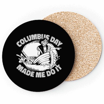 Discover Columbus Day 1492 Coasters