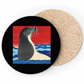 Discover Ukiyo-e Seal, Japanese Print Coasters