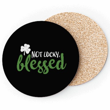 Discover Not Lucky Blessed Shamrock St Patricks Irish Coasters