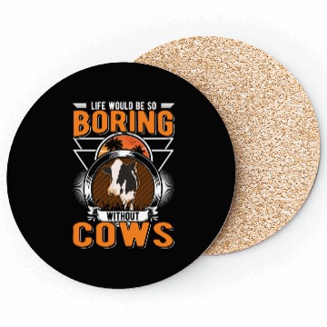 Discover Cow Gift Cattle Cows Breeder Coasters
